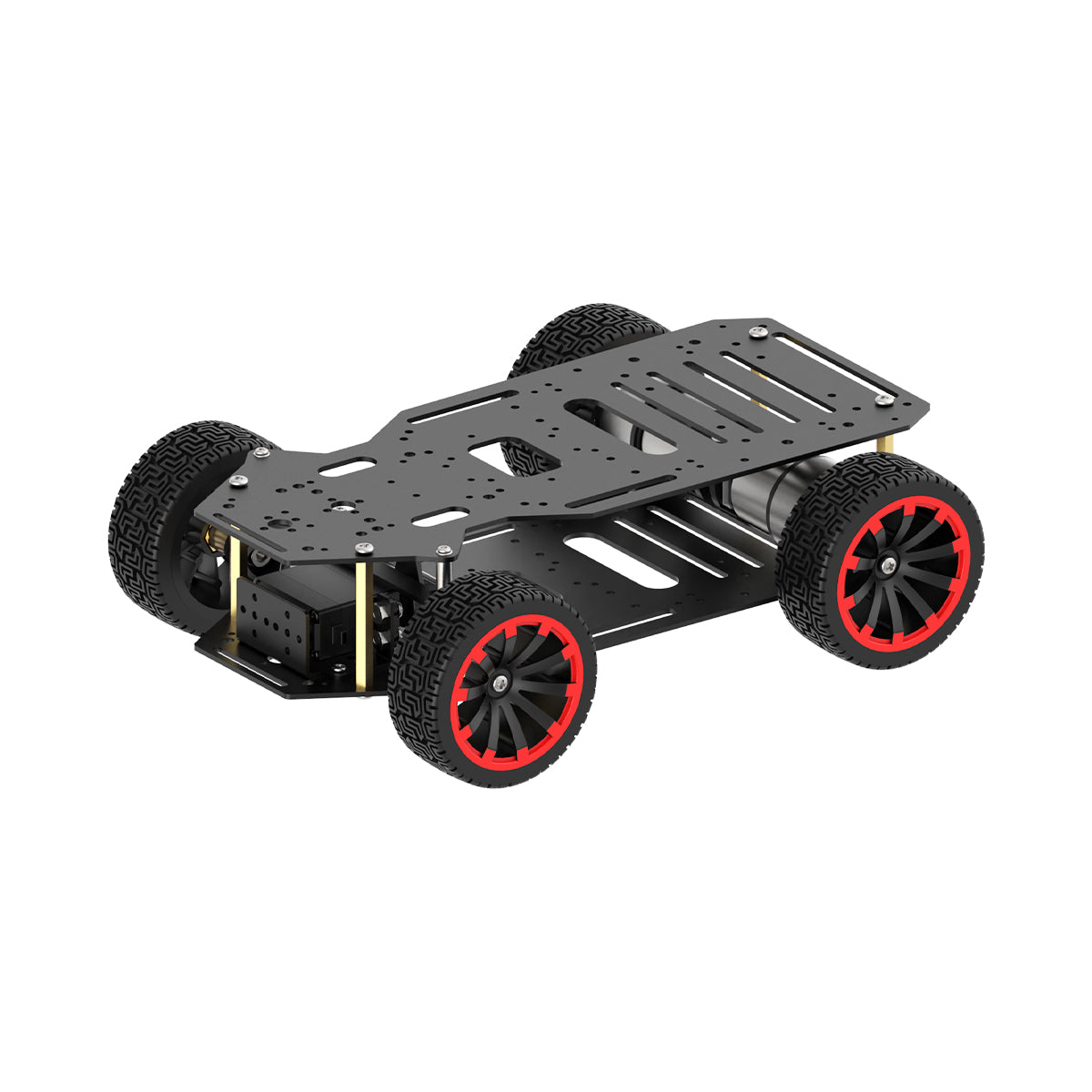 Ackerman Intelligent Car/Metal Chassis/Dual Encoder Motor/Front Wheel Servo Steering/ROS Robot