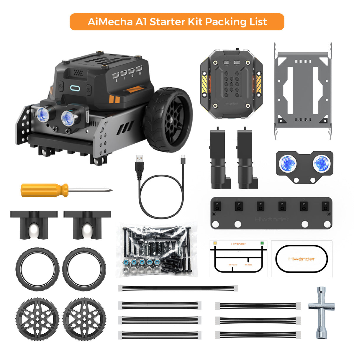 AiMecha A1 Starter Kit Packing List