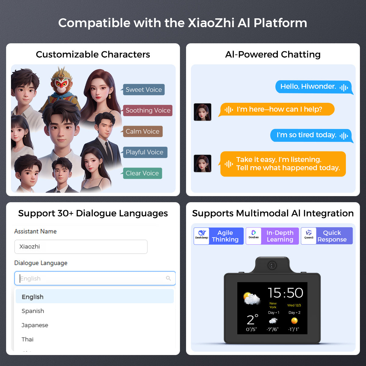 Compatible with the XiaoZhi Al Platform