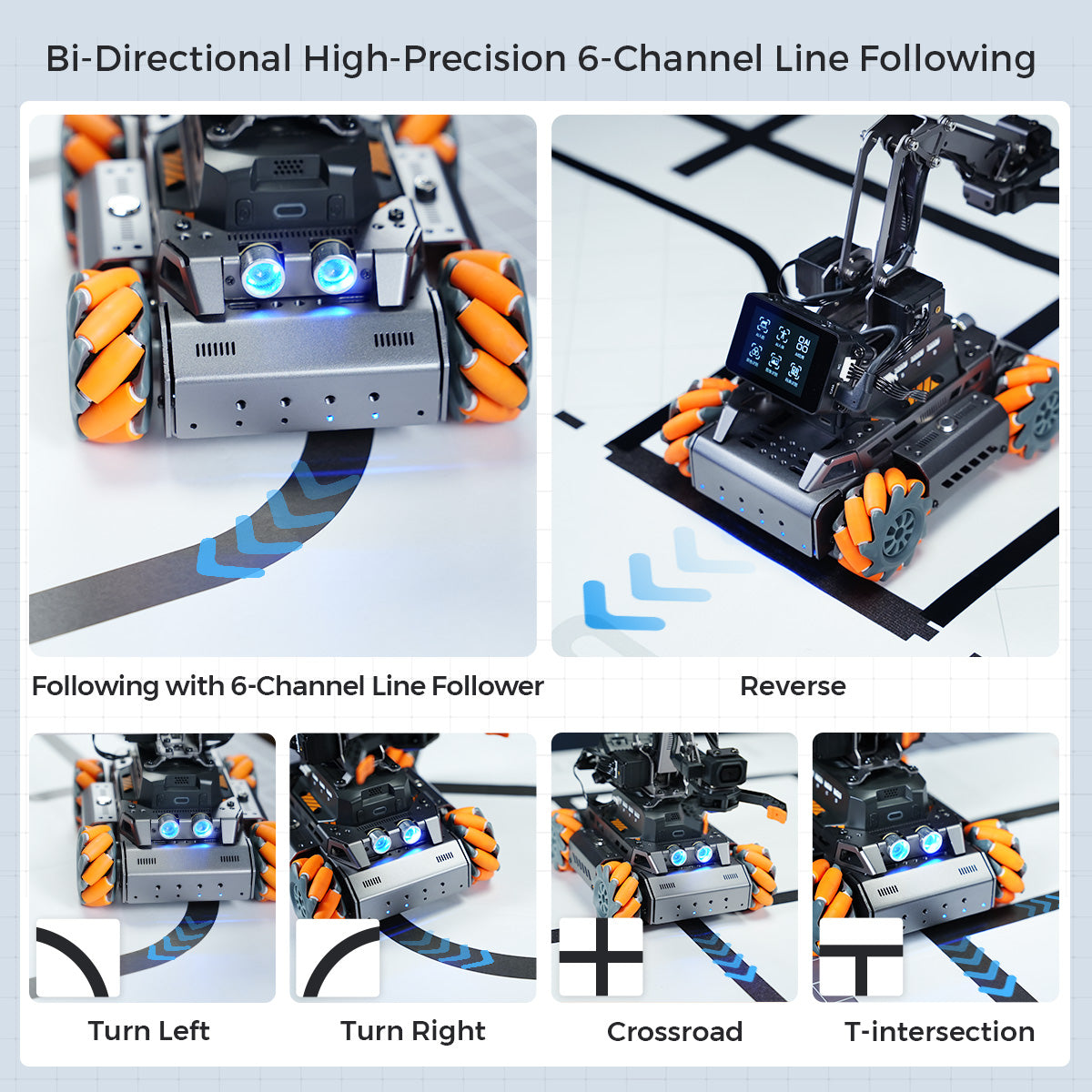 Bi-Directional High-Precision 6-Channel Line Following
