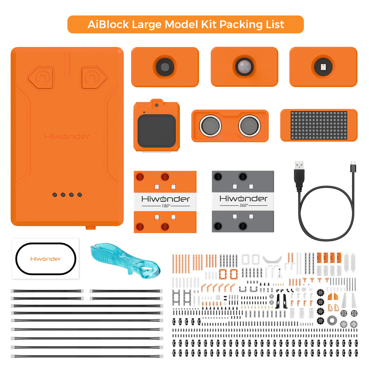 ABlock Al Large Model Kit Packingi List