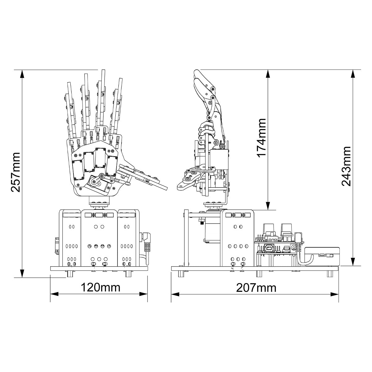 uHand UNO Open Source AI Bionic Robot Hand Support Somatosensory Control, Arduino Programming