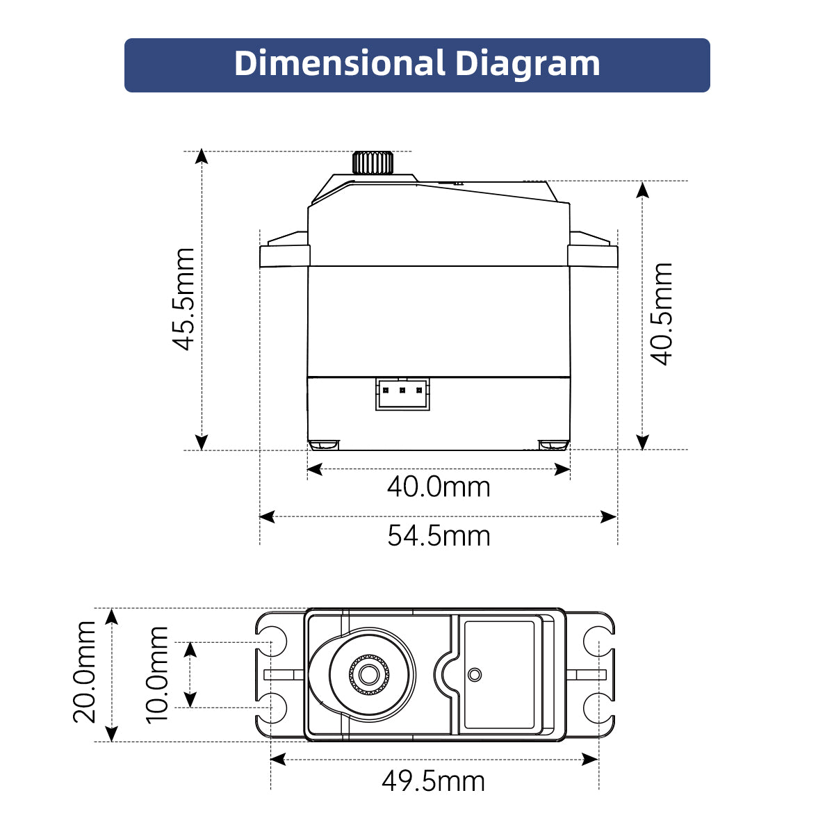 High-speed Serial Bus Servo HTS-30HS Strong Magnet 30KG and Large Torque  Dedicated to Four-legged Dog Robots