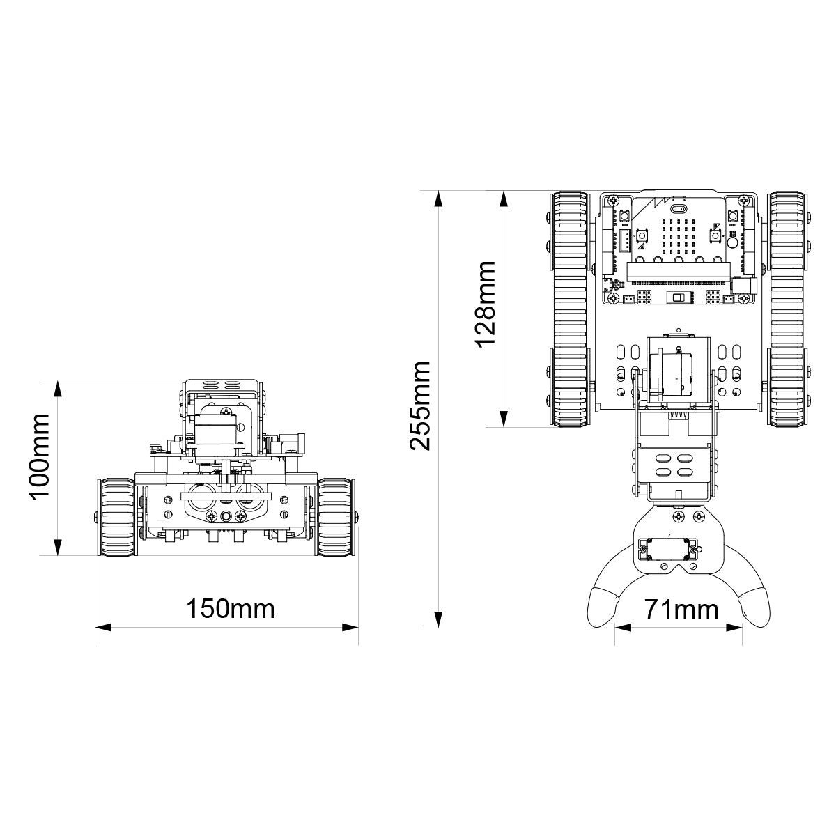 Qtruck Programmable Educational Robot: Hiwonder micro:bit Series Robot with Various Forms