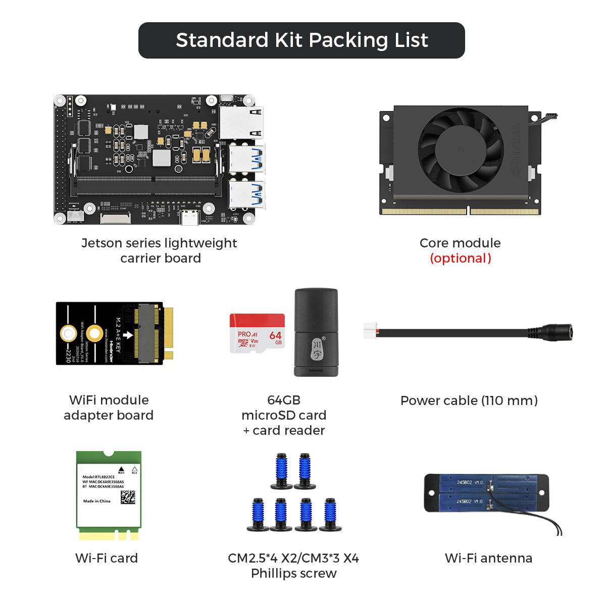 NVIDIA Jetson Nano B01 Carrier Board Highly Integrated AI Development Kit ROS Mini Expansion Board