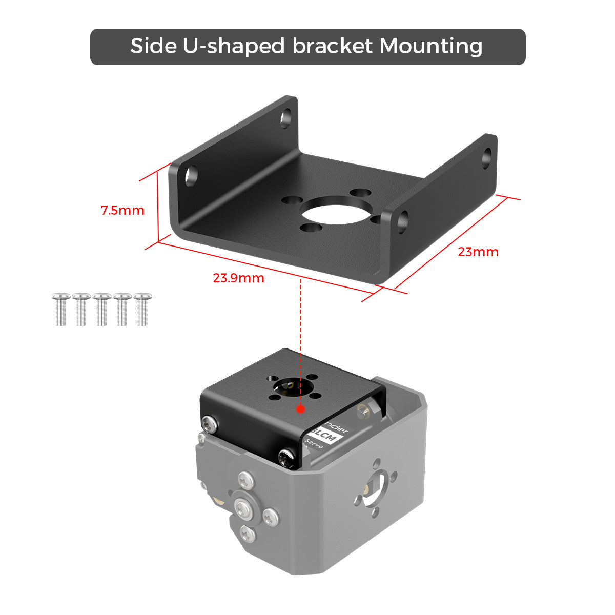 Side U-shaped bracket Mounting