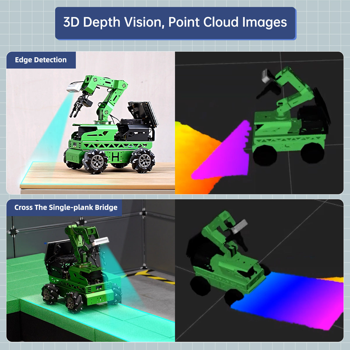 JetRover ROS Robot Car with Vision Robotic Arm Powered by Jetson Nano Support SLAM Mapping/ Navigation/ Python