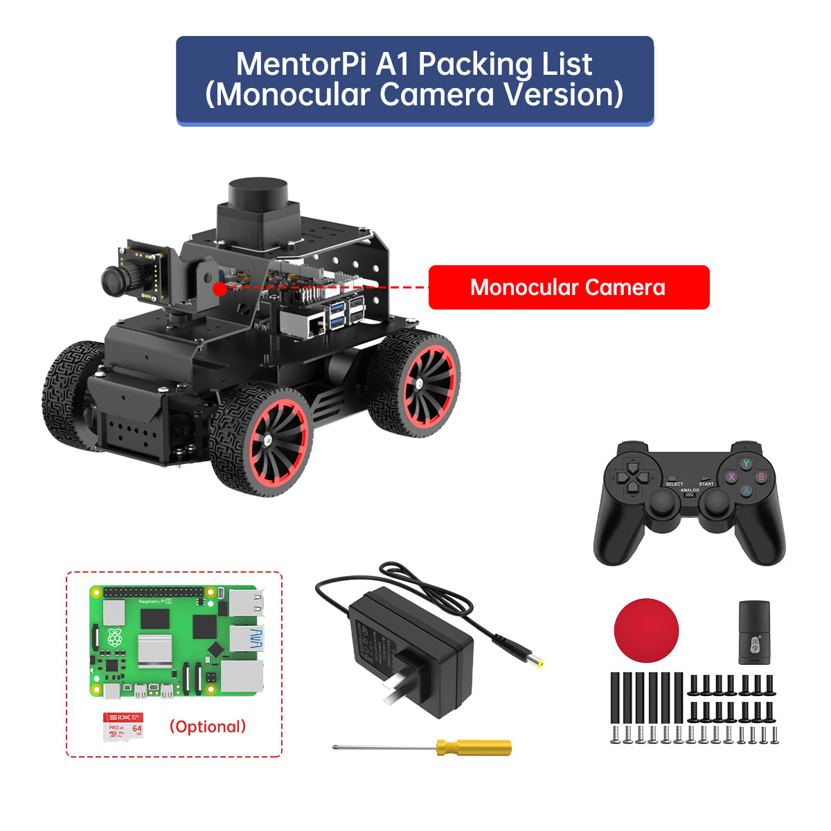hiwonder mentorpi a1 ai robot car kit