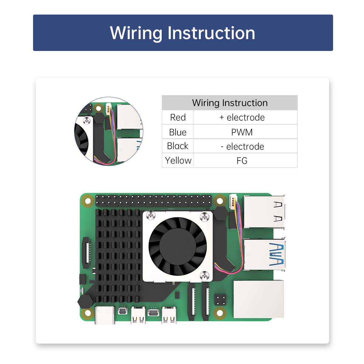 Raspberry Pi 5 Active Heat Sink with PWM Variable Speed Fan Aluminium Alloy Base Pi5 Dedicated Heat Sink