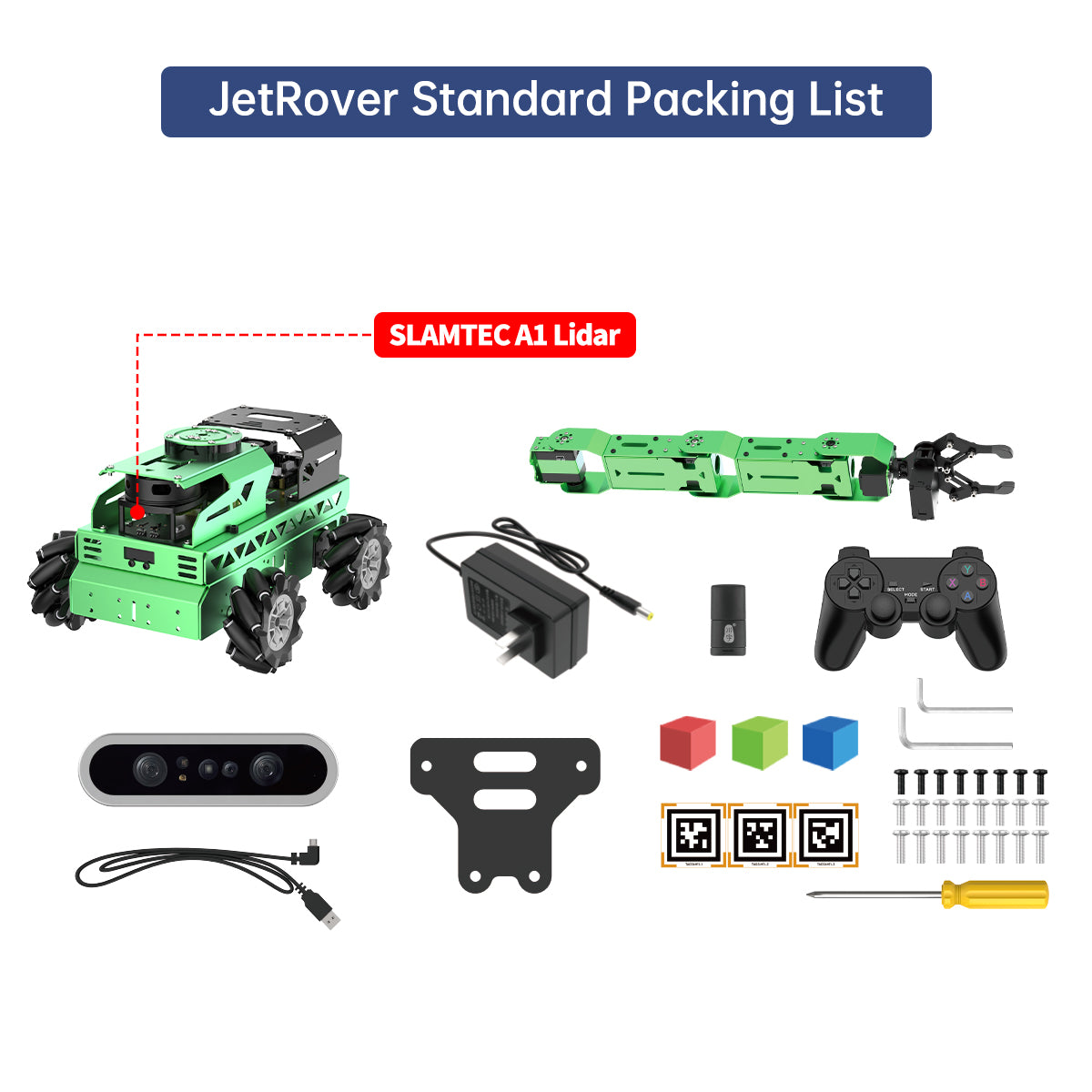JetRover Standard Packing List