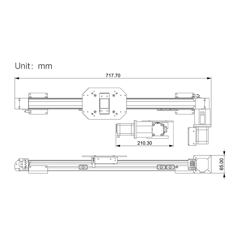 Hiwonder Sliding Rail for Robot Arm DIY and Robot Cooperation Slider