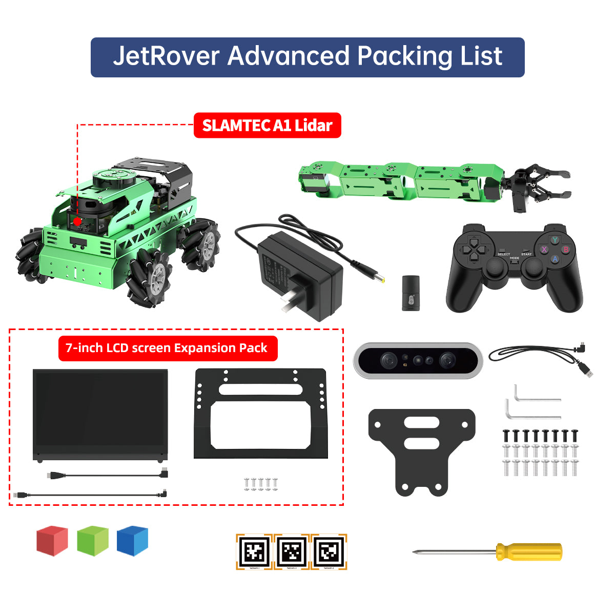 JetRover Advanced Packing List