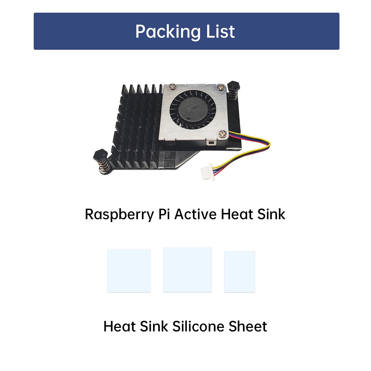 Raspberry Pi 5 Active Heat Sink with PWM Variable Speed Fan Aluminium ...