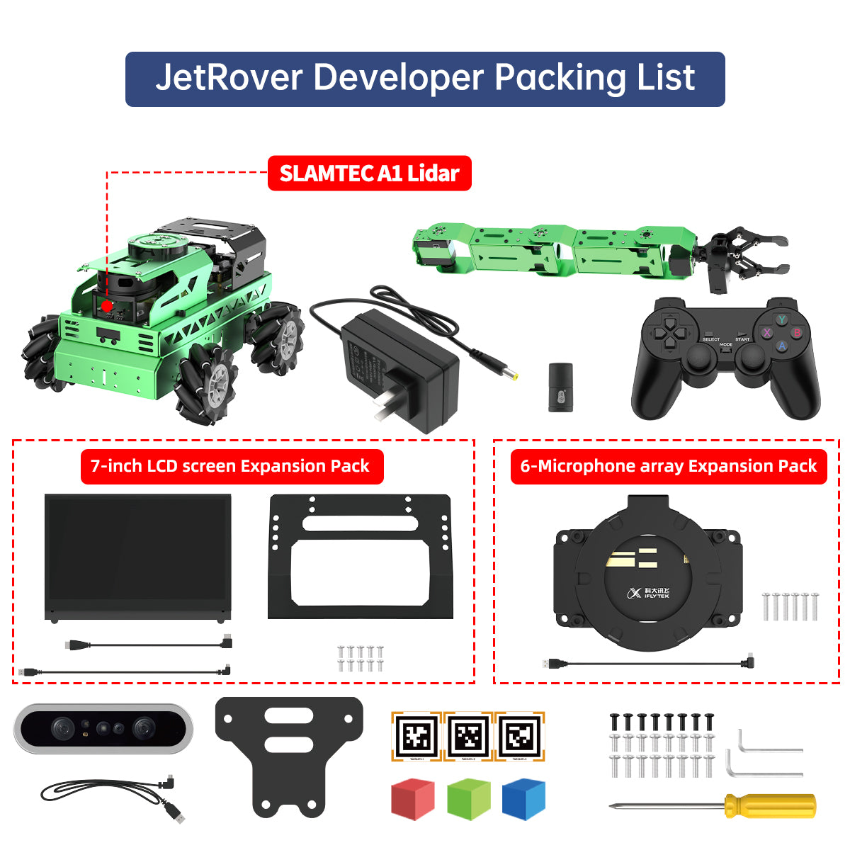 JetRover Developer Packing List