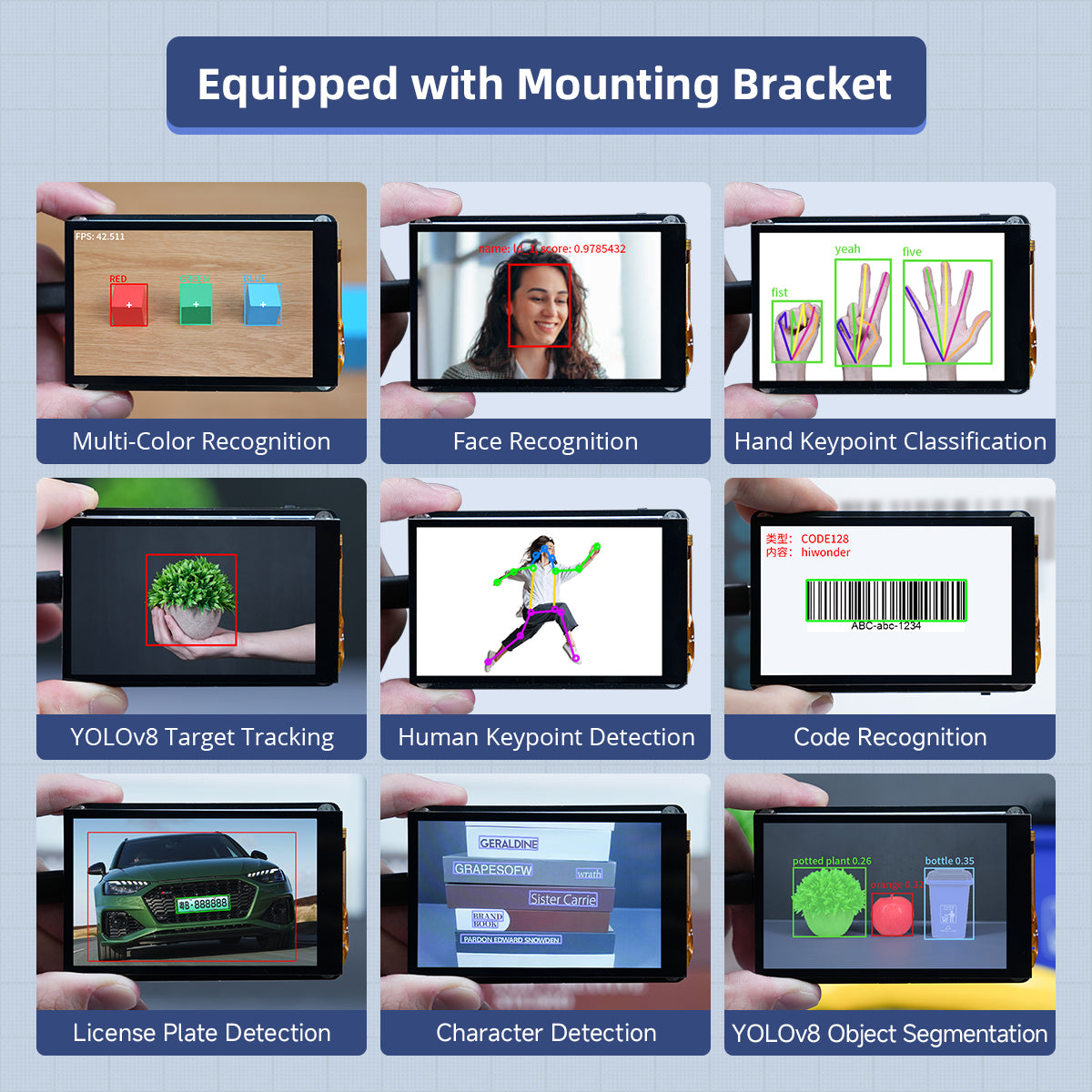 CanMV K230: Lightweight AI vision with LAB-based cm-level accuracy and 6 TOPS KPU for YOLOv8, OCR, face & license plate detection