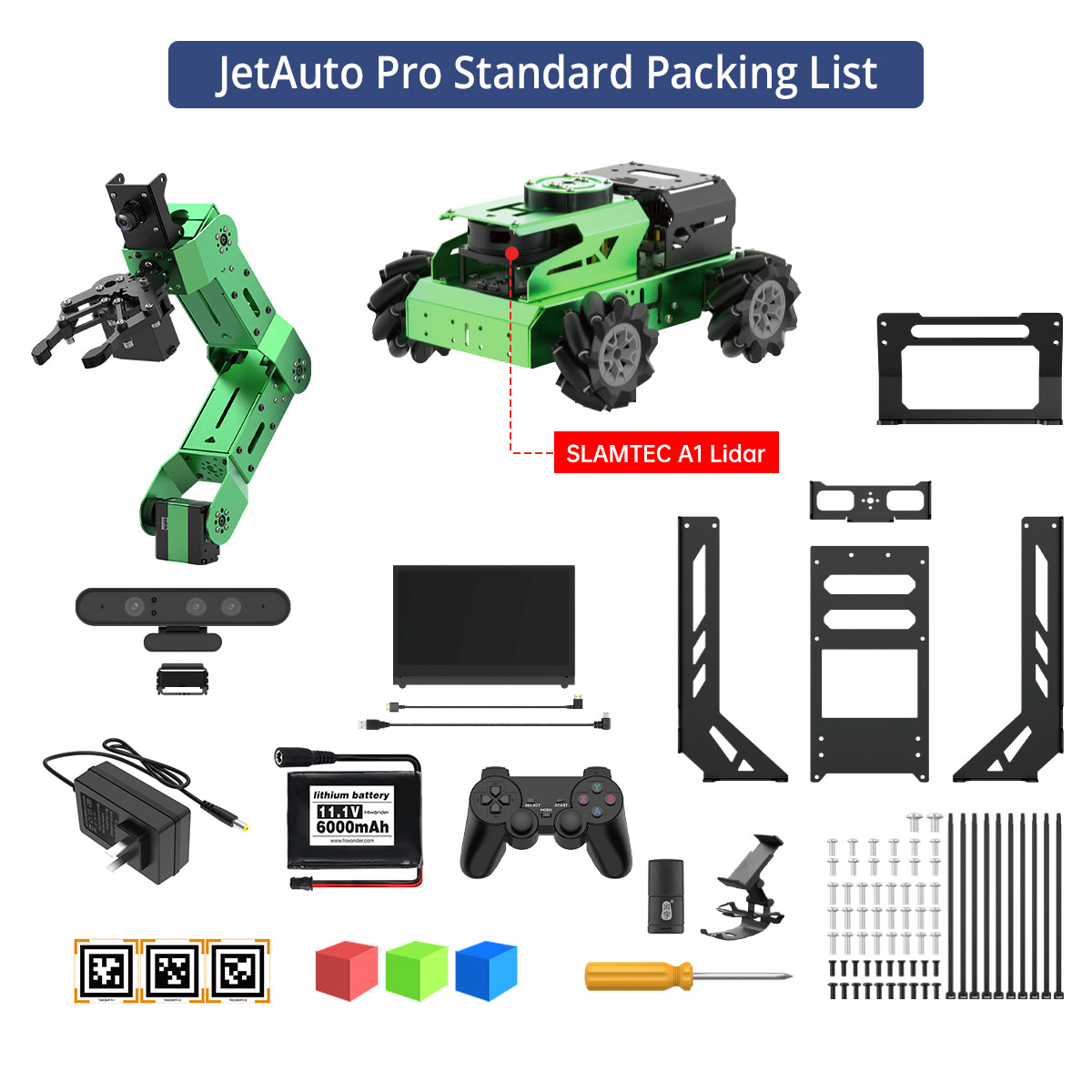 JetAuto Pro Standard Packing List