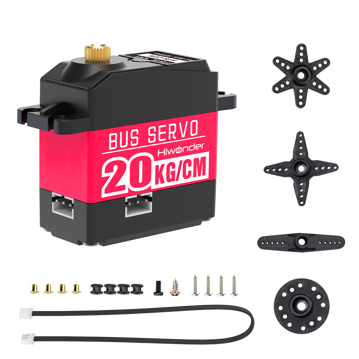 Hiwonder HTS-20L Serial Bus Servo/20KG High Torque/Position Feedback