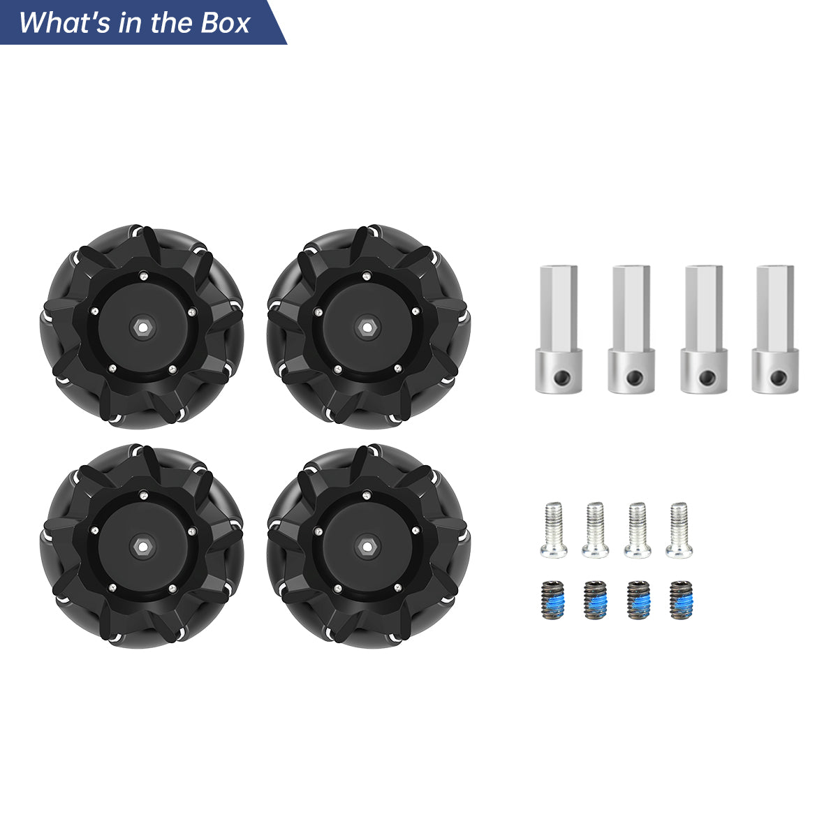 thumbnail image 2 of Swaytailpremium 97mm Mecanum Wheel For Agv Robot Car Chassis Omni 2 of 9