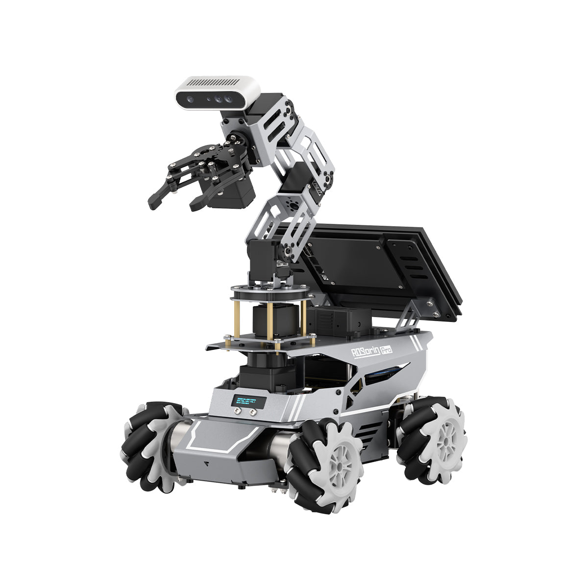Hiwonder ROSOrin Pro ROS2 Smart Car with Jetson/Raspberry Pi, Multimodal Large AI Models & OpenClaw, 3D Vision, SLAM Mapping & Navigation, Robotic Arm
