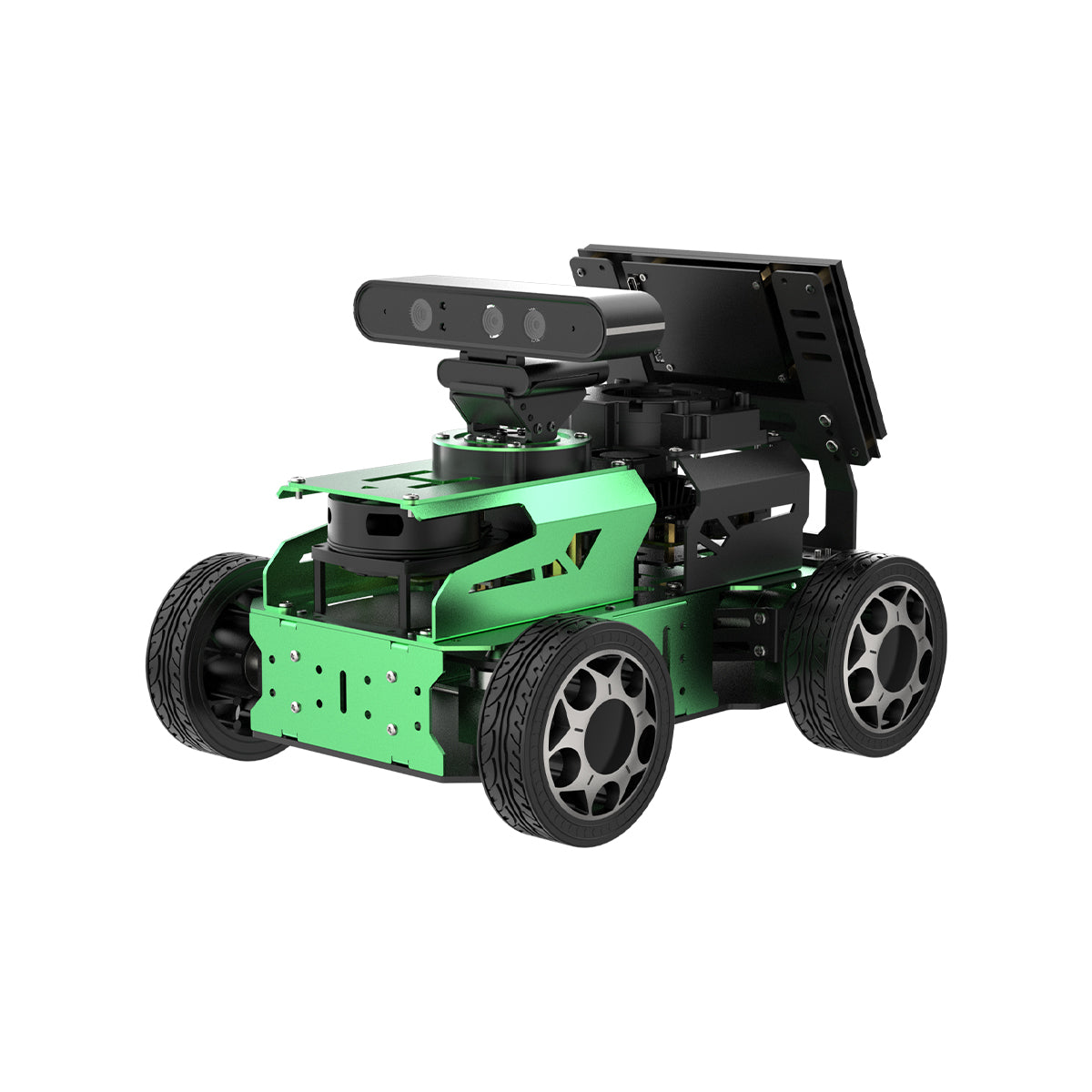 Hiwonder JetAcker AI Robot Kit – NVIDIA Jetson-Powered ROS1/ROS2 Educational Coding Robot with multimodal AI model (ChatGPT), Voice Control, AI Vision Interaction & SLAM