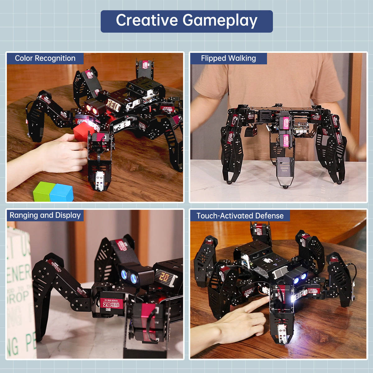 Spiderbot: Hiwonder Hexapod Programming Robot for Arduino Standard Version