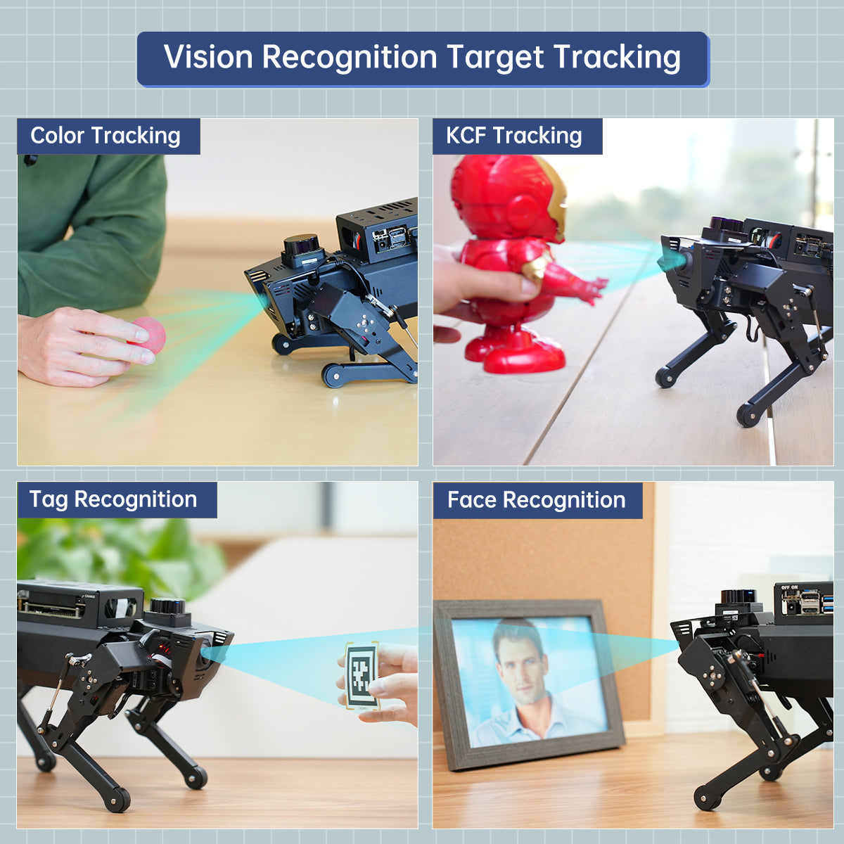 ROSPug Quadruped Bionic Robot Dog Powered by Jetson Nano ROS Open Source Python Programming