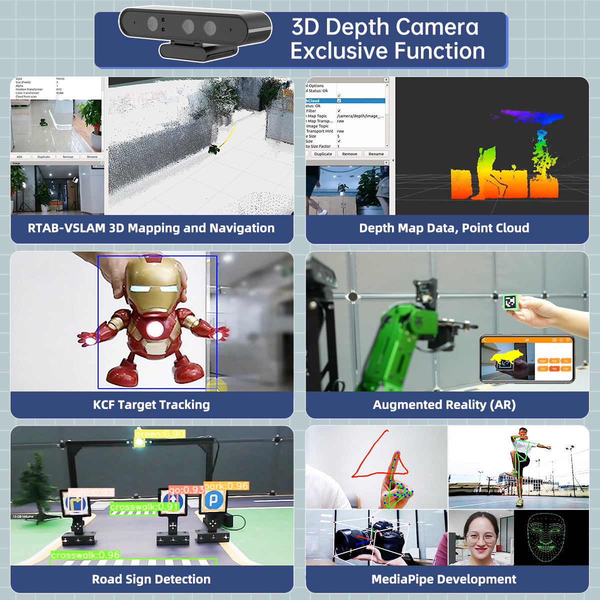 ai vision depth camera robot