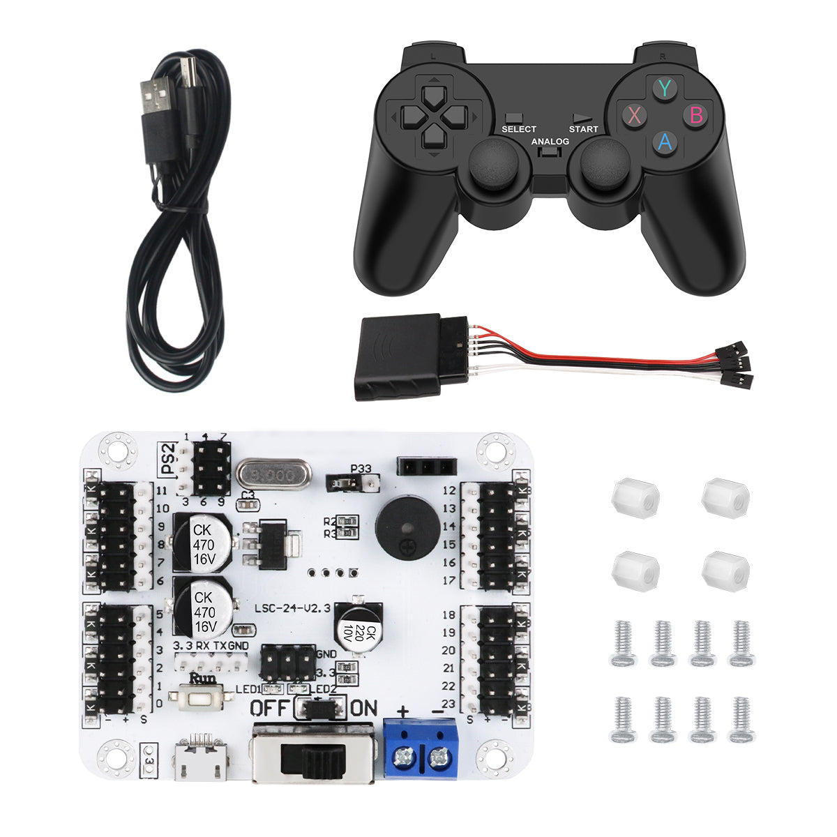 LSC-24: Hiwonder 24 Channel Digital Servo Controller with 16M Memory/Arduino Compatible