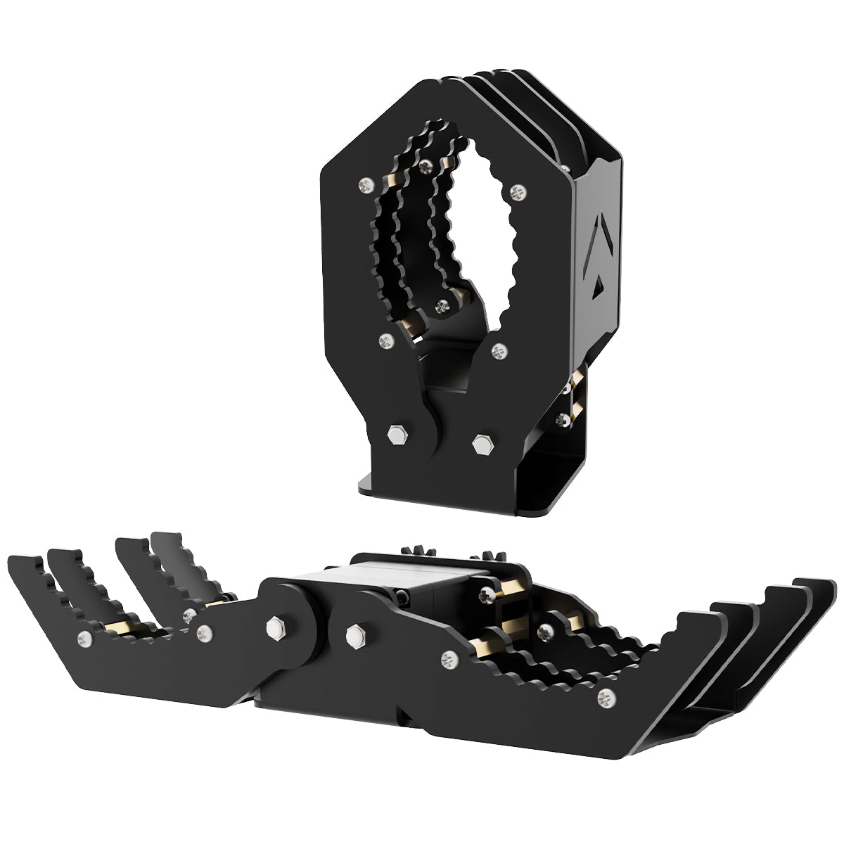 Black Metal Mechanical Gripper for Robot DIY