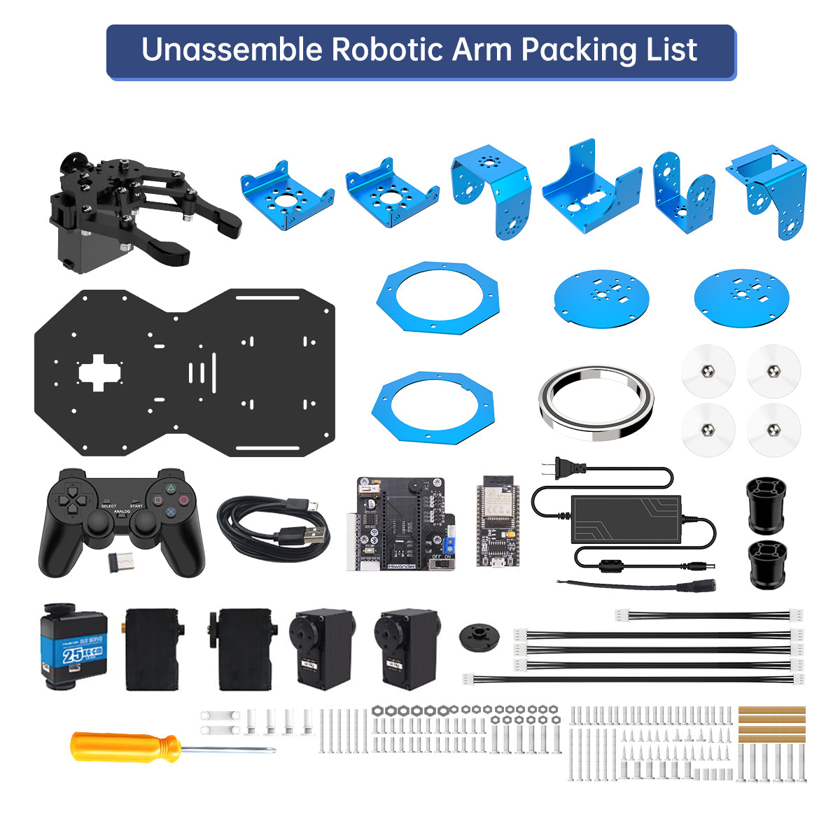 xArm ESP32 Bus Servo Robotic Arm Powered by Open-source ESP32 Python Programmable Robot