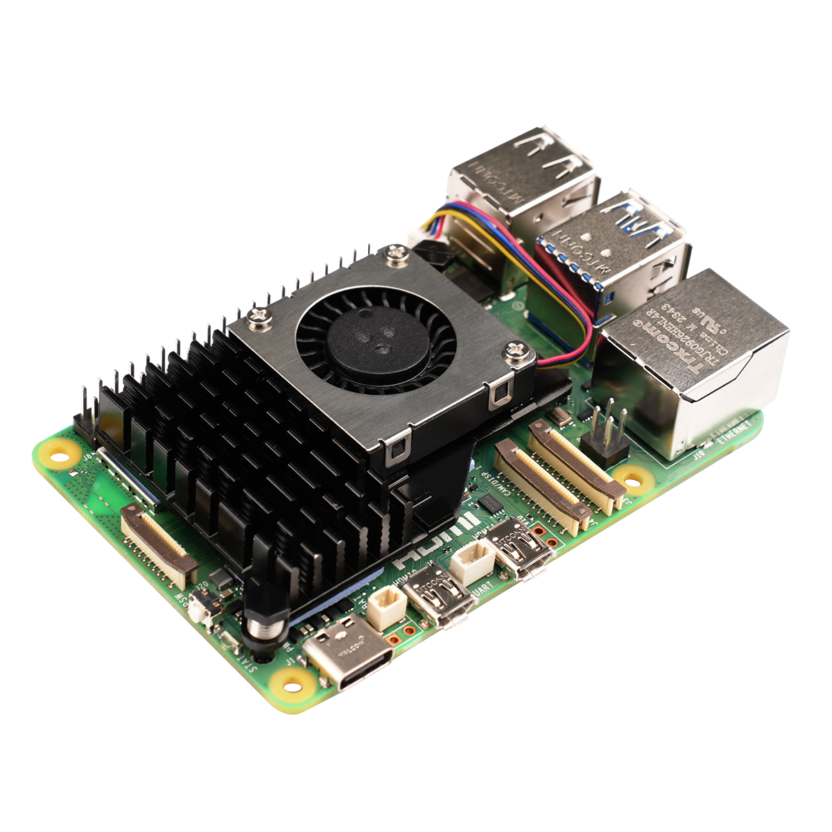 Raspberry Pi 5 Active Heat Sink with PWM Variable Speed Fan Aluminium Alloy Base Pi5 Dedicated Heat Sink