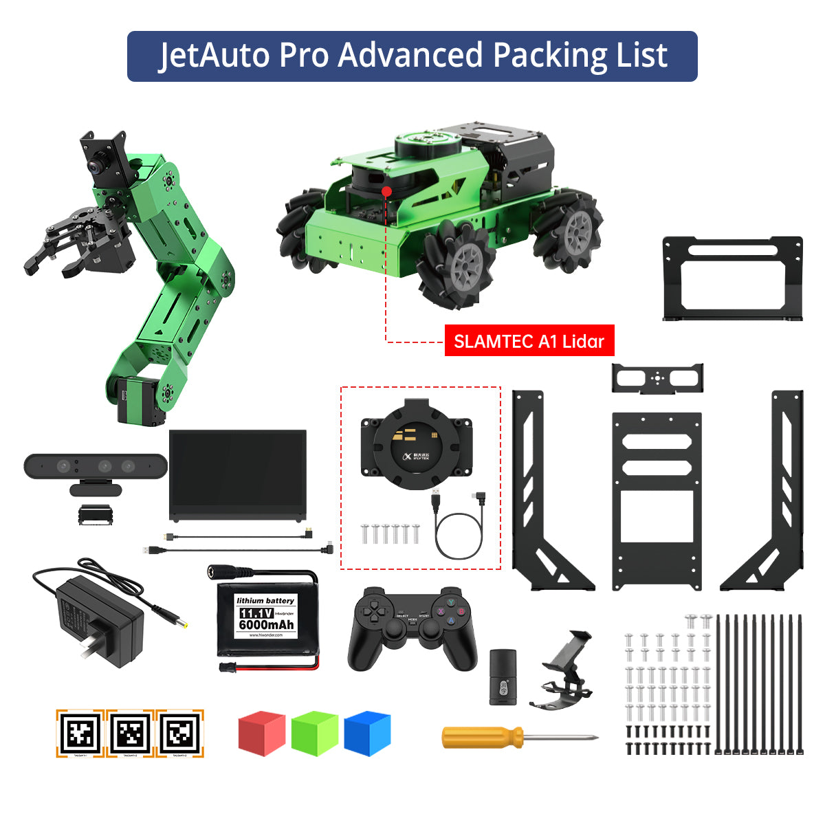 JetAuto Pro Advanced Packing List