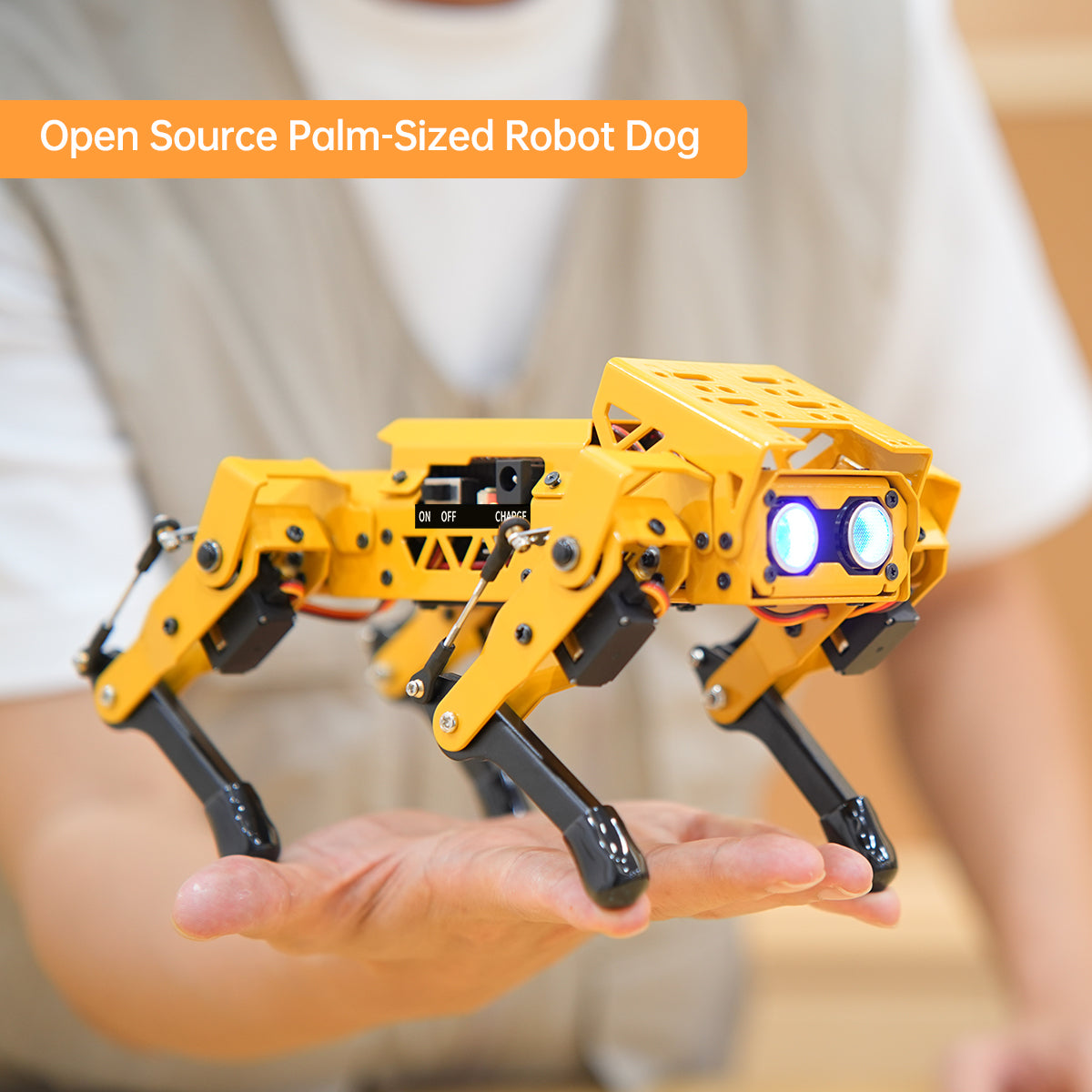 MechDog walking metal linkage legs coreless servos