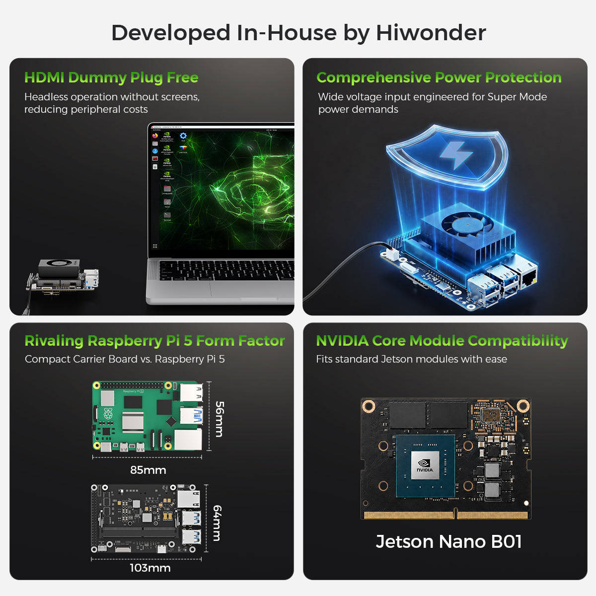 NVIDIA Jetson Nano B01 Carrier Board Highly Integrated AI Development Kit ROS Mini Expansion Board