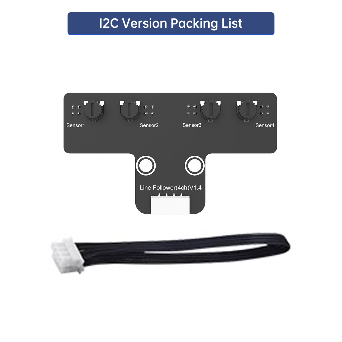 Hiwonder 4-Channel IR Line Follower Sensor Module Tracking & Obstacle Avoidance, 4-Way Detection for Maker DIY Robot Cars