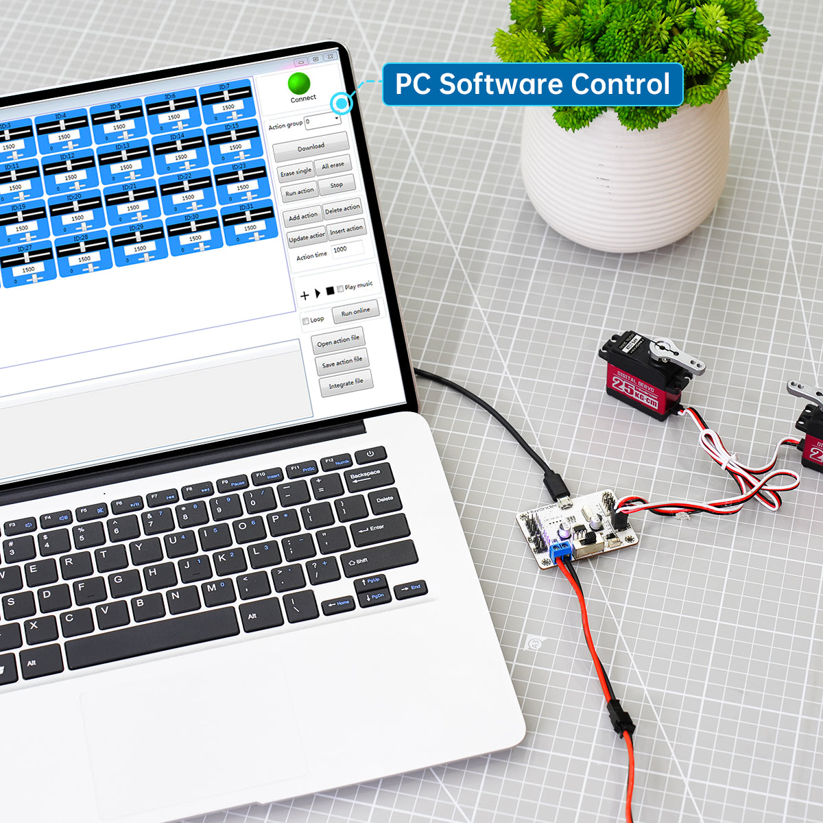 LSC-16: Hiwonder 16 Channel Servo Controller with Over-Current Protection