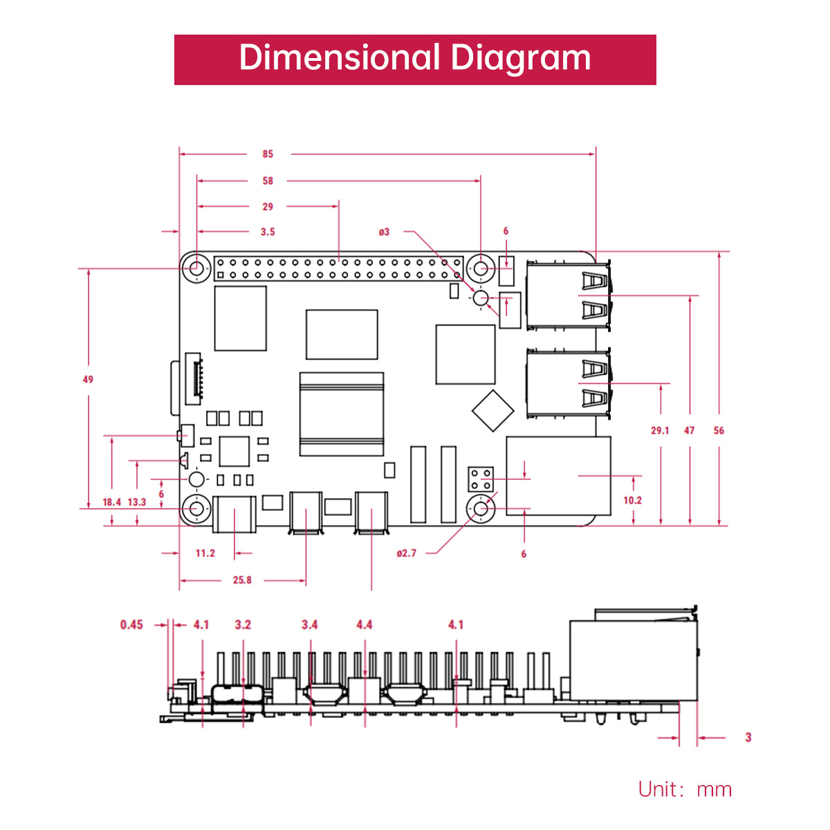 Raspberry Pi 5 4G/8G Controller Python Programming Linux Vision 4B Development Kit Raspberry Pi 5