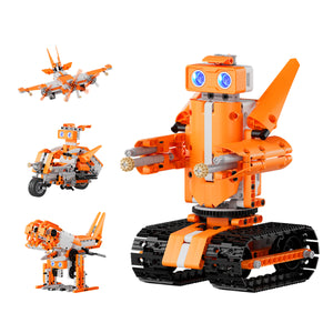 Hiwonder AiBlock TechPower Kit – ESP32 STEAM Programming & Robotics Kit with I2C Sensors, 48-in-1 Builds, Support Scratch & Python