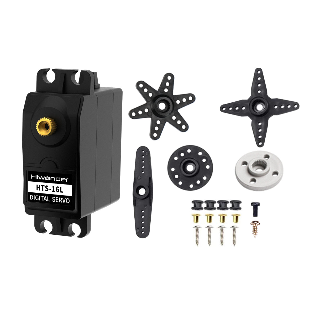 Hiwonder Anti-burning and Anti-blocking Serial Bus Servo HTS-16L Intelligent Serial Port High Torque High Precision with Feedback Dedicated for Robot Gripper Claw
