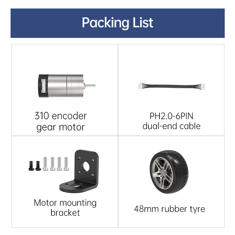 310 DC Gear Encoder Motor AB Phase Speed Code Disc Hall Encoder High-precision Car Chassis Micro Motor