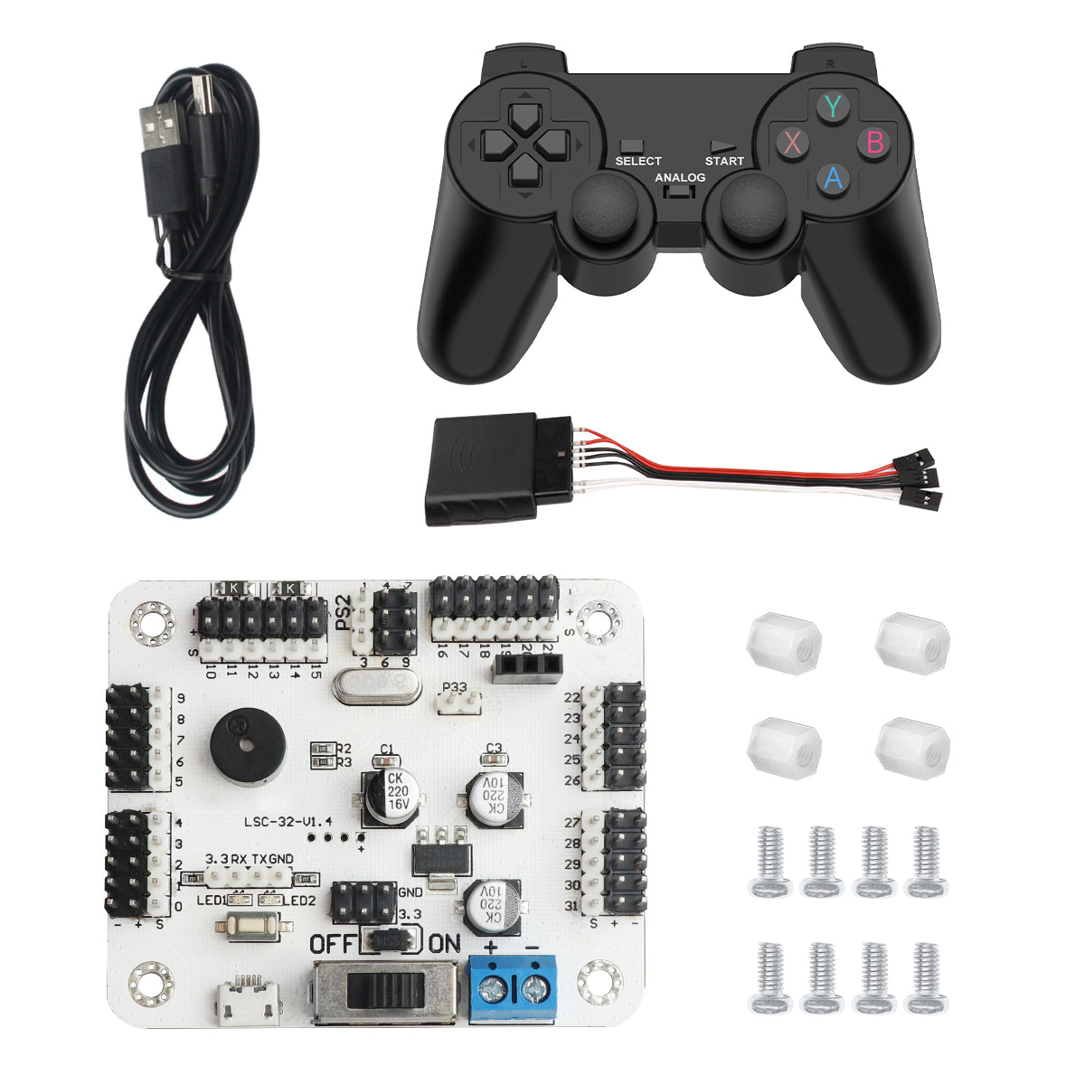 LSC-32: Hiwonder 32 Channel Digital Servo Controller with 16M Memory/ Arduino Compatible