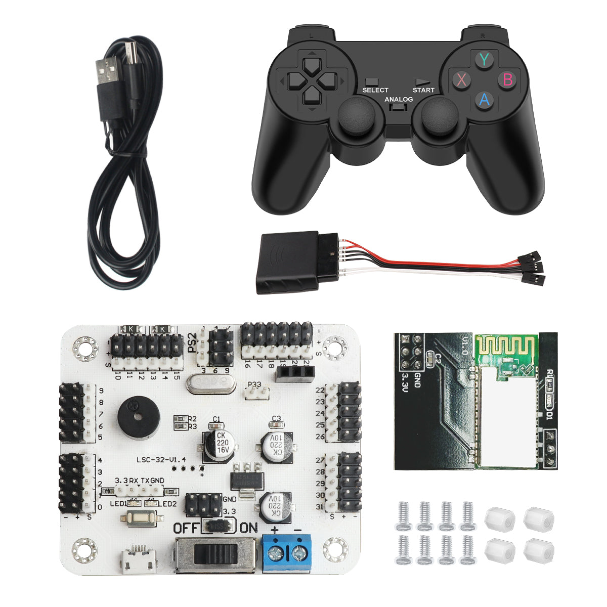 LSC-32: Hiwonder 32 Channel Digital Servo Controller with 16M Memory/ Arduino Compatible