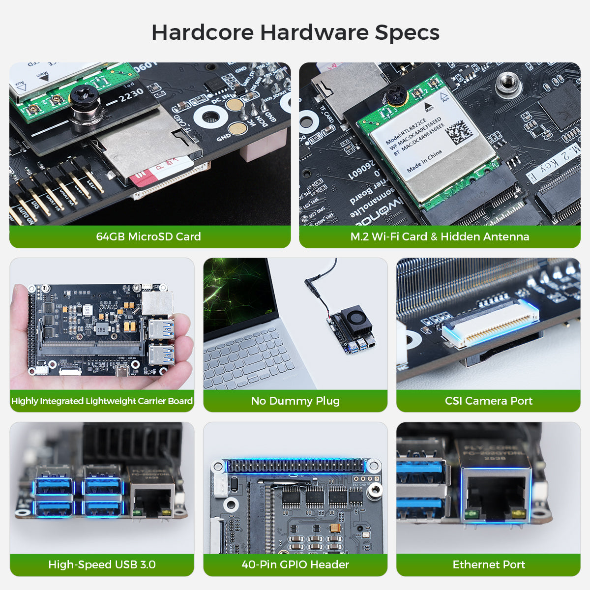 NVIDIA Jetson Nano B01 Carrier Board Highly Integrated AI Development Kit ROS Mini Expansion Board