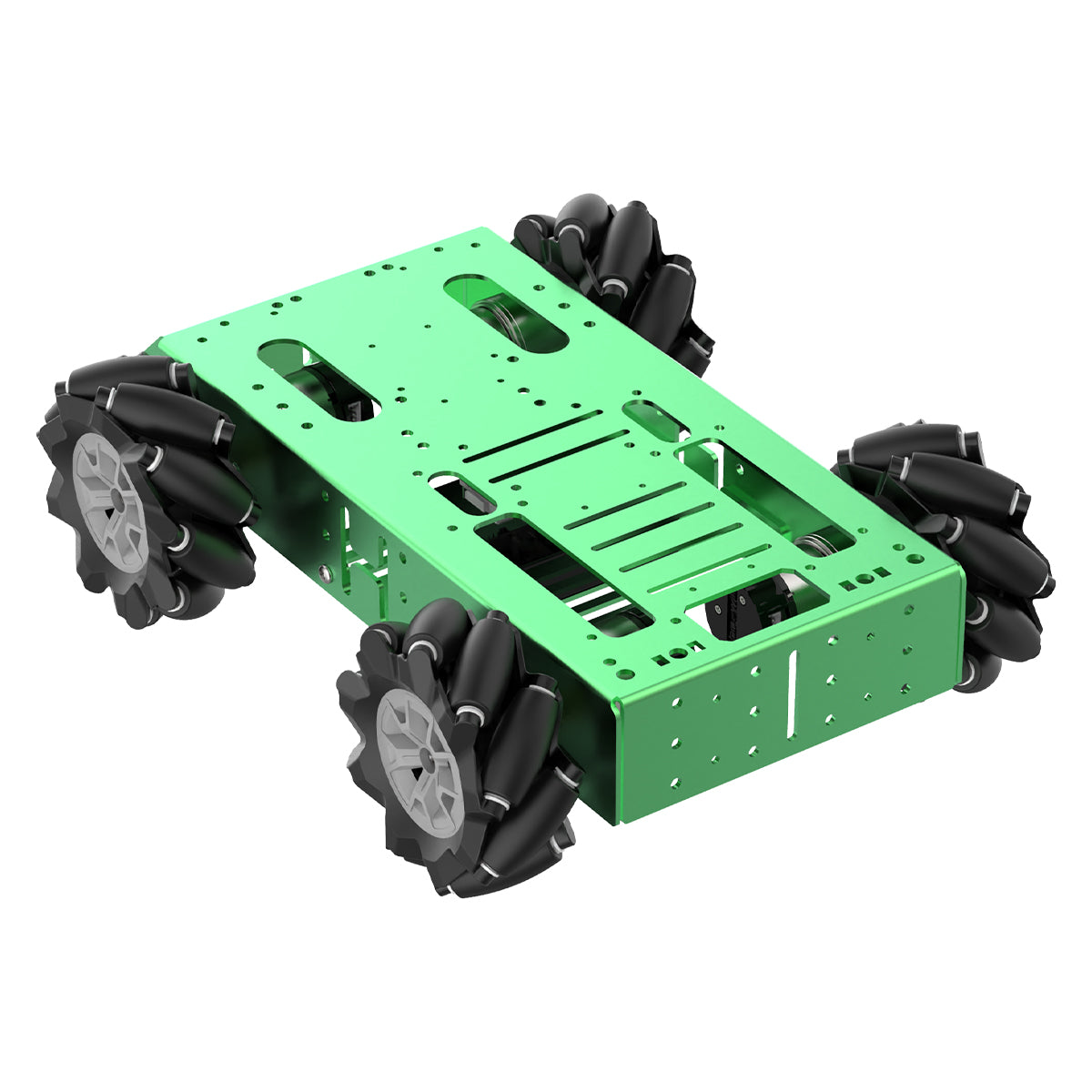 Hiwonder Large Metal 4WD Vehicle Chassis for Arduino Raspberry Pi ROS Robot with 12V Encoder Geared Motor