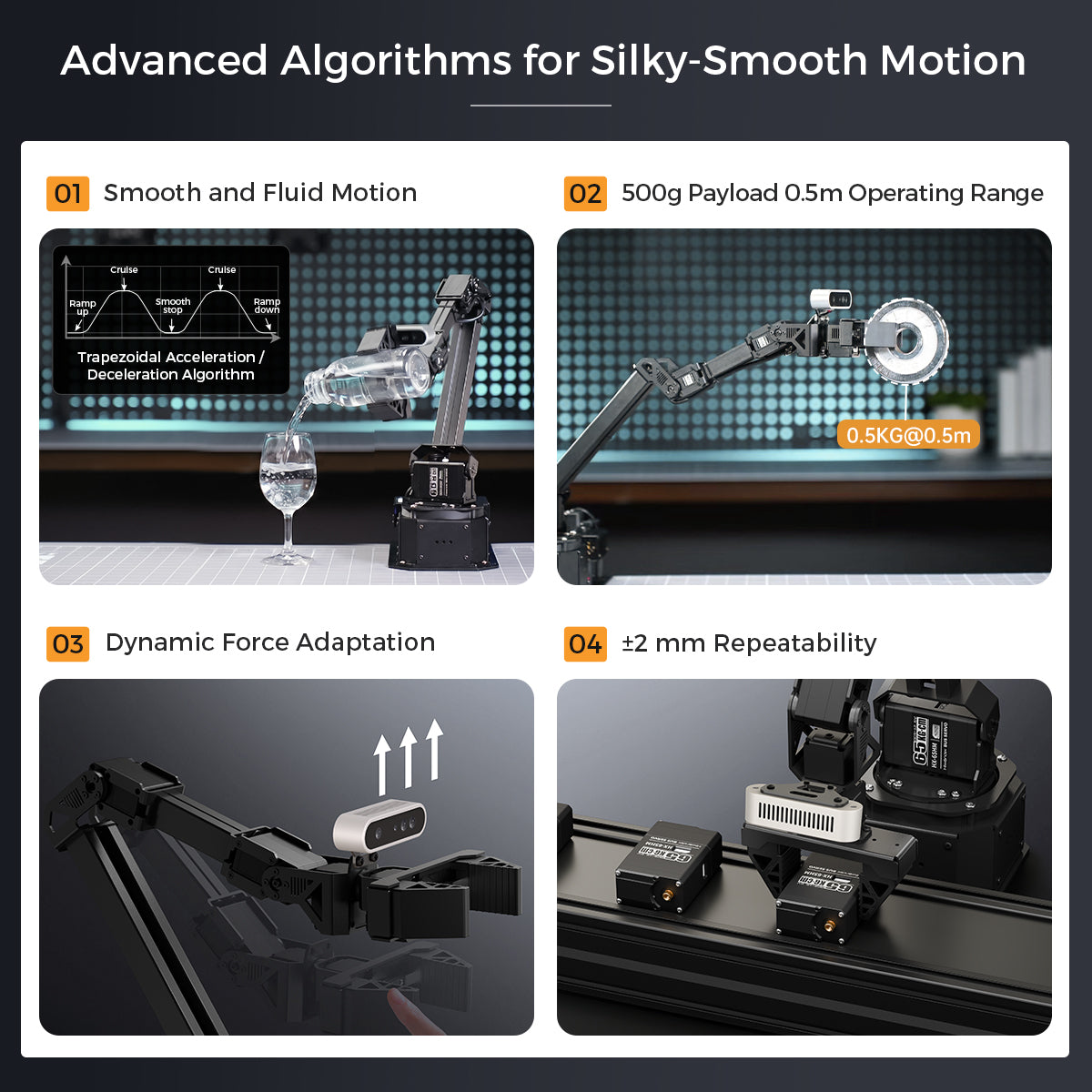 Hiwonder NexArm ROS Robotic Arm VLA Embodied AI Sliding Rail Warehouse Sandbox Open-Source Kit with NVIDIA/Raspberry Pi & ESP32 Dual-Controller Design, Multimodal Large AI Models & OpenClaw
