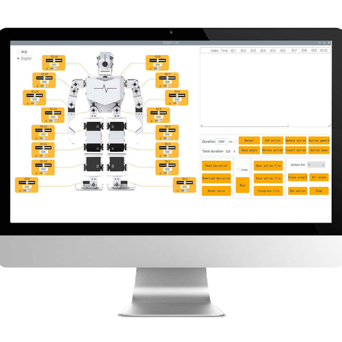 TonyPi Hiwonder AI Intelligent Vision Humanoid Robot Powered by Raspberry Pi 4B 4GB