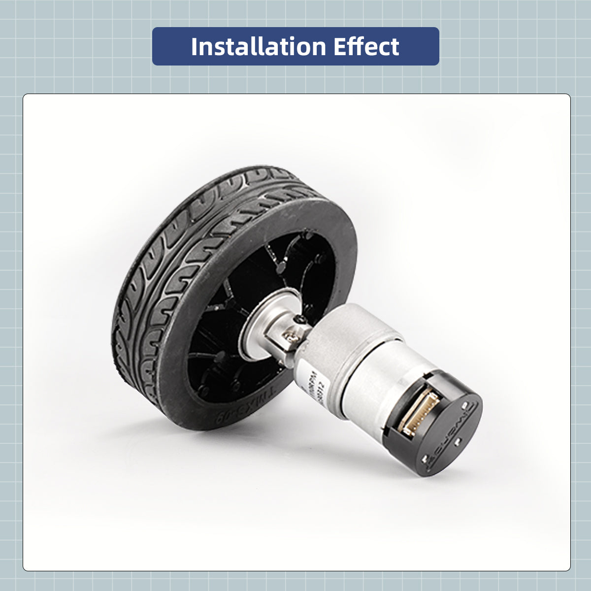 Solid Rubber Tire 100mm High Load-bearing and Wear-resistant Tire Robot Motor AGV Intelligent Car Tire