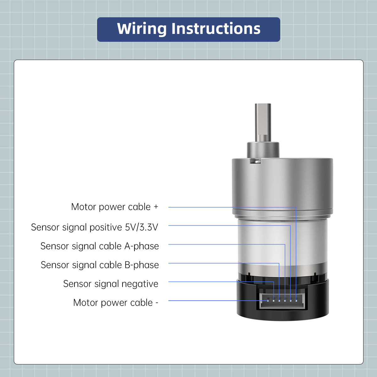 DC Reduction Motor AB Phase Speed Code Disk Hall Encoder Robot Balancing Car Chassis