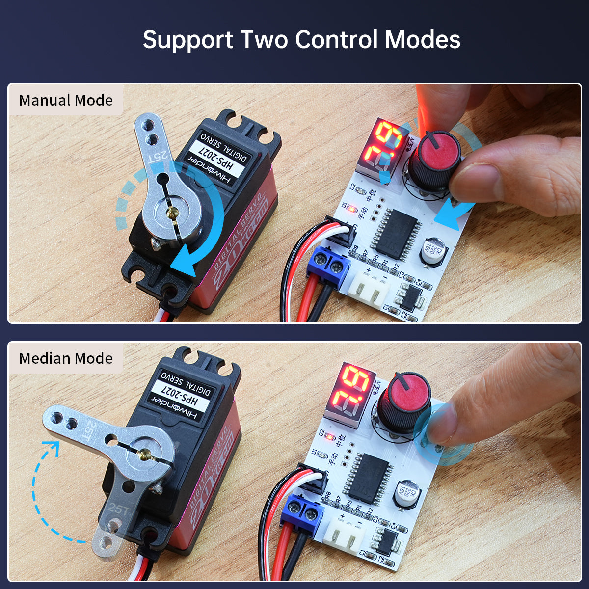 Hiwonder Digital Servo Tester Controller with Voltage Display