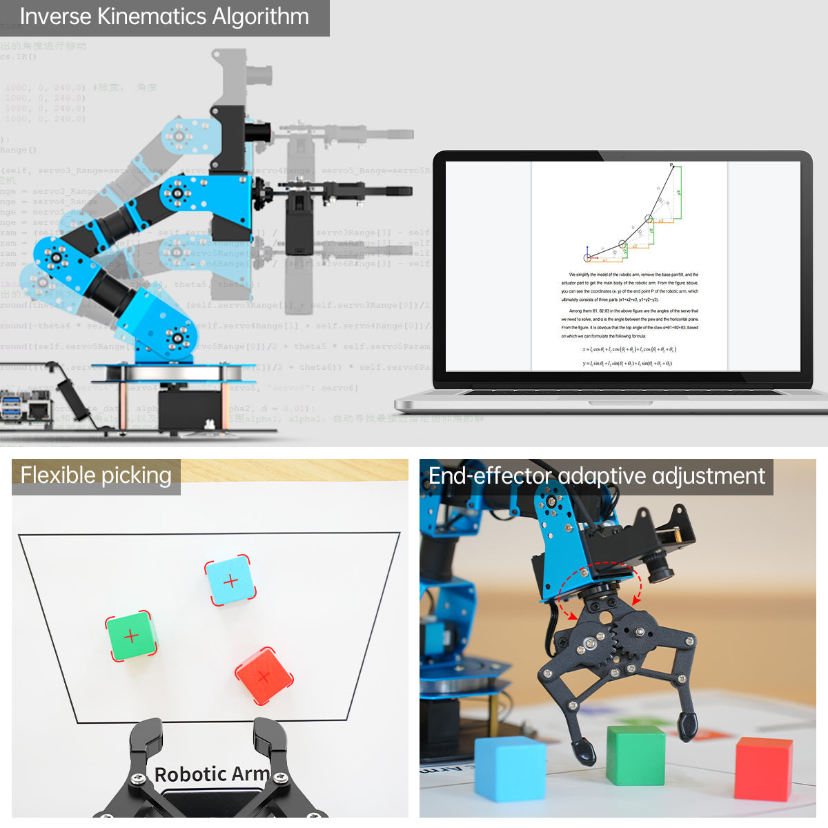 Hiwonder ArmPi FPV AI Vision Raspberry Pi ROS Robotic Arm with Python Open Source